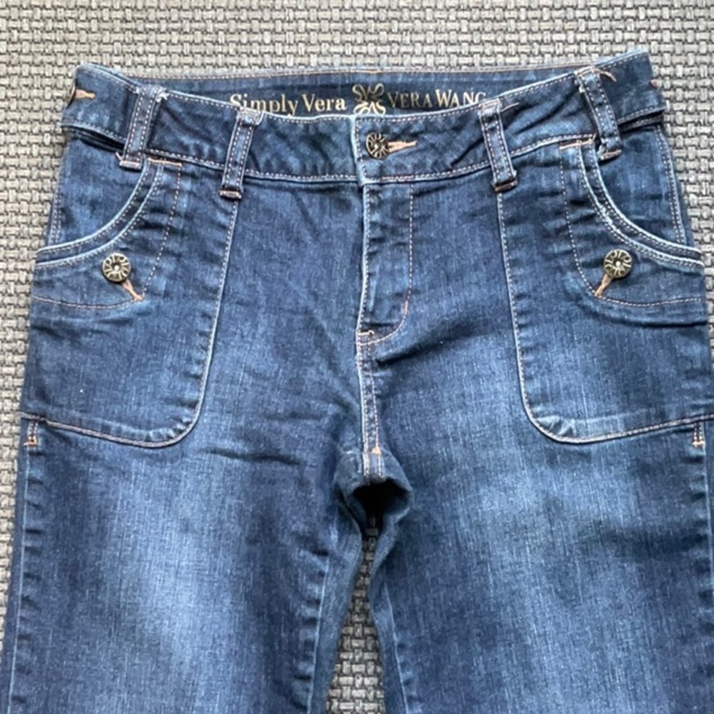 Simply Vera Vera Wang Women's Blue Jeans, EUC, Size 4p